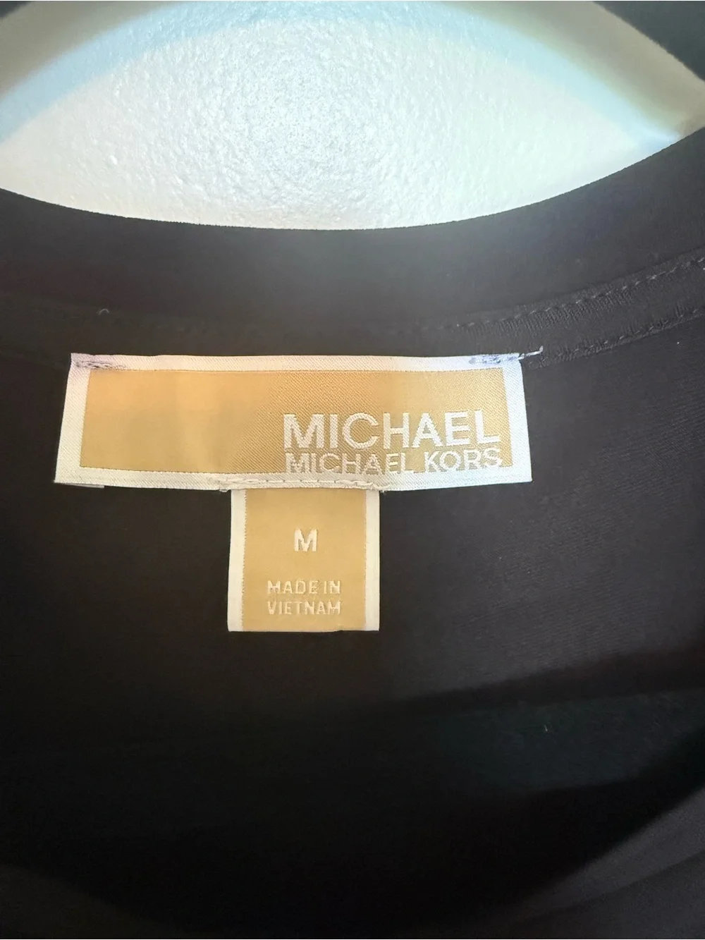 Michael Kors Black Puff-Sleeve Crewneck Tee